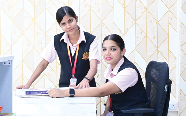 A teacher with two students